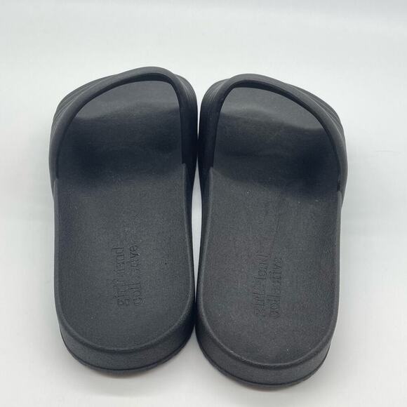 Unisex Girlfriend Collective Black‎ Slides - Picture 5 of 9